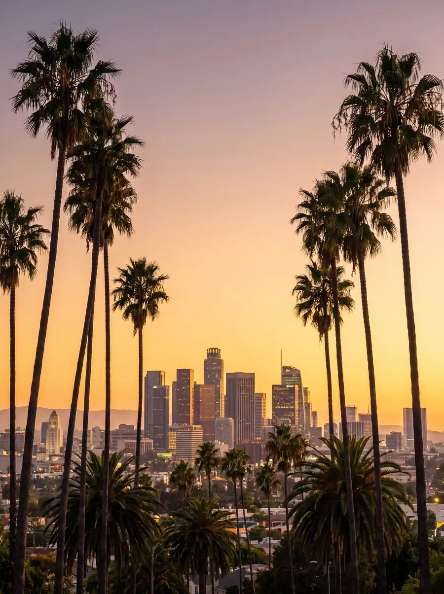 Skyline de rascacielos de una ciudad de Estados Unidos